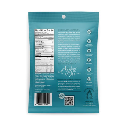 PREVAIL Original Grass-Fed Beef Jerky | Soy Free | 100% Grass-Fed | Gluten Free Snacks | High Protein Snacks | Free of Preservatives | No GMO's | ...