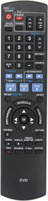 New N2QAYB000197 Replace Remote Fit for Panasonic DVD Recorder DMR-EZ48V DMR-EZ485V DMR-EZ48 DMR-EZ485 DMR-EZ48VK DMR-EZ485VK...