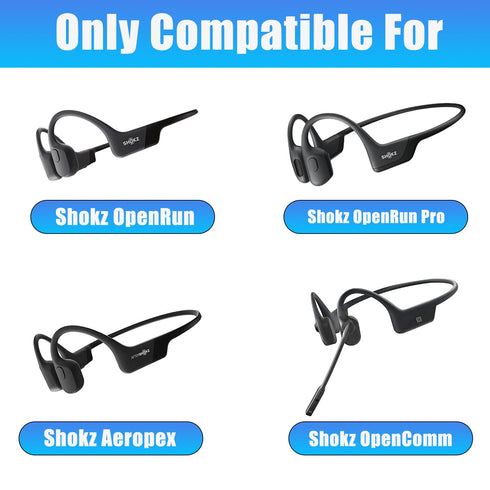 RUKUHOT 2 Pcs Replacement Charging Cable Flexible USB Cable with Magnetic Charger Connector Compatible with AfterShokz Aeropex/OpenComm & Shokz Op...