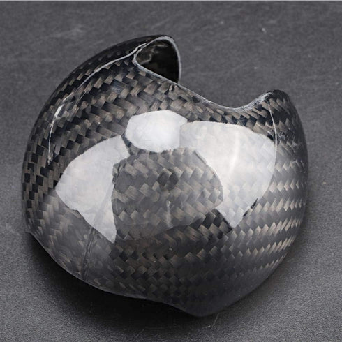 KIMISS Gear Shift Knob Cover, Car Carbon Fiber Gear Shift Knob Head Cover Fit for A3 2012-2018 Left-Hand Driving...