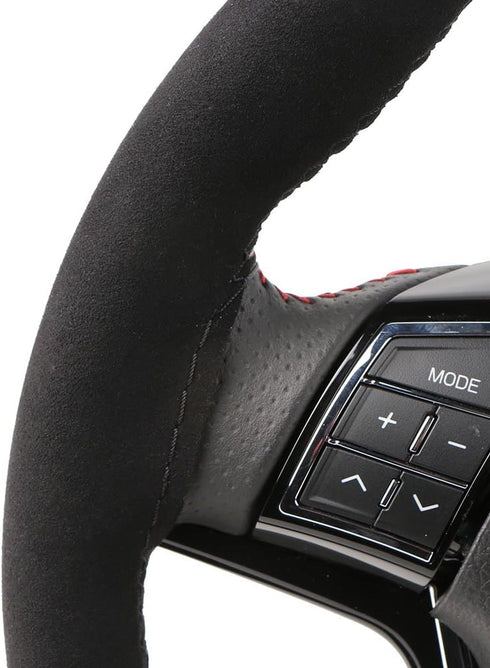 16.5 Inch Universal Suede Car Steering Wheel Cover with Needle & Thread, Skidproof Automobile Handlebar Fuzzy Material Covers Protecting Vehicle S...