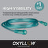 Premium 7 FT Oxygen 3-Count Tubing with Y-Connector| 6-Channel Kink-Resistant Air Flow | High-Visibility Green Tint | Universal End Connectors | M...