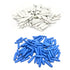 Low Votage Wire B Connectors with Filled Gel for Telephone Alarm Wire Crimp Bean Splice, Wet Blue 100pcs + Dry White 100pcs...