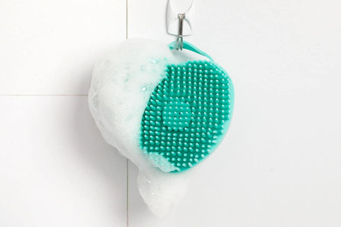 Luxurious Dog Bath Brush Scrubber - Soft Silicone Dog Shampoo Brush Combo for Pet Grooming, Bathing, & Massage Dispensing - Extreme Lather Dog Sho...