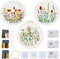 Elecrelive 3 Sets Embroidery Starter Kits for Adults Beginners with Flower Stamped Pattern & 1 Embroidery Hoop & & Fabric & Threads & Needles Hand...