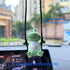 Swinging Frog Car Hanging Ornament, Cute Car Hanging Accessories for Rear View Mirror, Car Pendant Frog Hanging Swing...