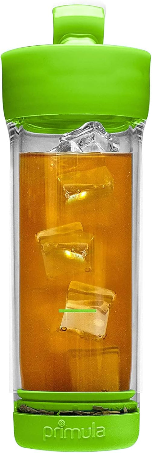 Primula Press and Go Iced Tea Maker, Travel Tumbler, Infuser Bottle, Leak-proof Flip-top Lid with Carry Loop, Dishwasher Safe, Made without BPA, 1...