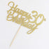 PALASASA Gold Happy Birthday cake topper - Hello 30, Cheers to 30 Years, 30 Anniversary/Birthday Cake Topper Party Decoration (30th)...