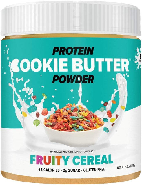 Whey Protein Cookie Butter Powder - Fruity Cereal | Keto-Friendly, Low Carb, No Added Sugars, Gluten-Free | Easy to Mix, Bake and Spread | 8.6oz...