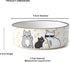 PetRageous 17013 Tangled Kitty Stoneware Dishwasher Safe Cat Bowl with 2-Cup Capacity 5-Inch Diameter by 2-Inch Tall Great for Small Cats or Large...