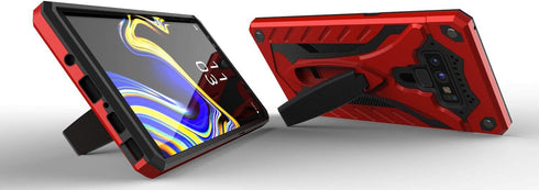 Kitoo Designed for Samsung Galaxy Note 9 Case with Kickstand, Military Grade Protection- Red...