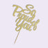 PALASASA So Proud of You Cake Topper - Congrats Grad, Done, Congratulations, Graduation Party Decorations (Golden)...