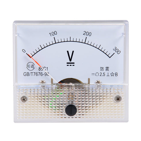uxcell DC 0-300V Analog Panel Voltage Gauge Volt Meter 85C1 2.5% Error Margin...