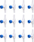 ALEGI Aquarium Control Valves for Aquarium Air Pump Single Way Plastic Air Flow Control Regulator for 3/16" ID Tubing 12 Pack (White & Blue)...