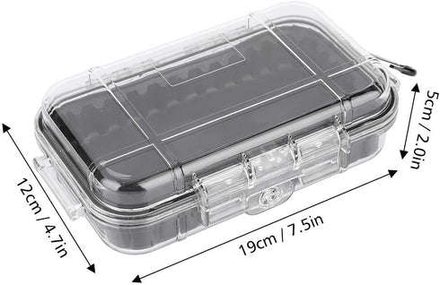 Waterproof Storage Case, Outdoor Sports Survival Equipment Sealed Box Dustproof Pressure Proof Dry Boxes for EDC Tools, Phone, Keys(Clear)...