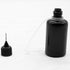 Hordion 12Pcs 1 Oz/ 30ml Black Precision Tip Applicator Bottle, 10ml Glue Applicator Bottles, Metal Needle Plastic Bottle, DIY Quilling Tool for G...