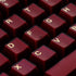114 Keycaps Translucent Red Keycaps Cherry Profile Doubleshot PBT Keycap Set Fit for 61/64/87/104/108 Cherry Mx Switches Mechanical Keyboard...
