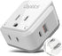 Ceptics Thailand Travel Adapter Set, 20W PD & QC, Type O - 3.1A - 4 in 1-2 USA Inputs, 1 USB Port, 1 USB-C Port - Compact, Powerful - includes Typ...