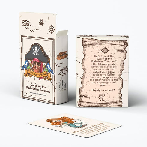 Bake & Co Buccaneer’s Booty: Curse of The Forbidden Treasure The Quick Action Family-Friendly Party Card Game for Adults, Teens & Kids...