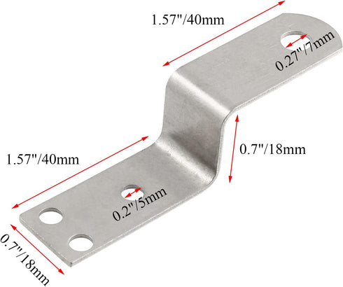 15 Pcs Z Mounting Bracket,3.14 Inchx0.7 Inch Iron Right Angle Corner Bracket with Screws for Shelf Picture Furniture Frame(Silver)...