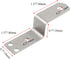 15 Pcs Z Mounting Bracket,3.14 Inchx0.7 Inch Iron Right Angle Corner Bracket with Screws for Shelf Picture Furniture Frame(Silver)...