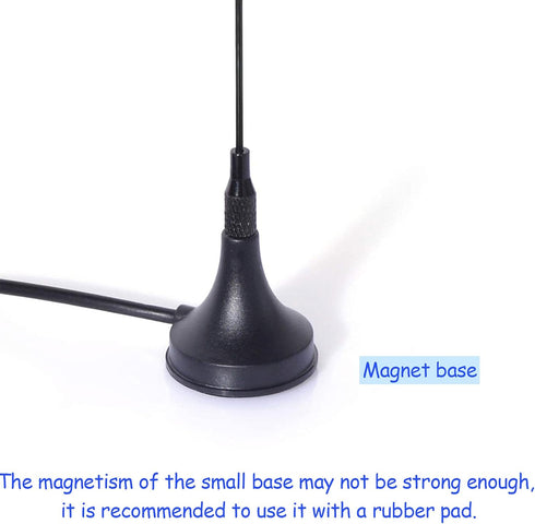 Bingfu Dual Band VHF UHF 136-174MHz 400-470MHz Ham Radio Antenna Magnetic Base SMA Female Antenna for Wouxun BaoFeng BF-F8HP UV-5R UV-82 BF-888S H...