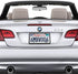 PRUST Anti Theft License Plate Frame- Black Silicone Car Plate Holder and Stainless Steel Tamper-Proof Screws kit, with License Plate Mounting Har...