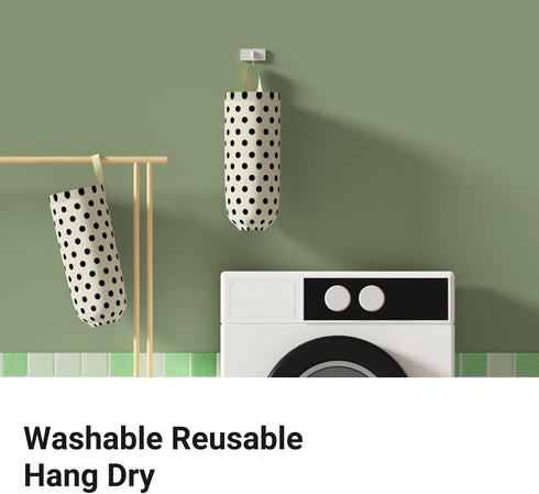Plastic Bag Holder Grocery Bag Holder Wall Mount Reusable Trash Bag Organizer for Home Kitchen Pantry Decor,1 Pack...