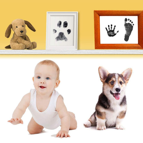 Ink Pad for Baby Footprint, Baby Handprint, Paw Print Pad, Create Impressive Keepsake Stamp, Non-Toxic Ink pad, Perfect Baby Shower Registry Gift ...