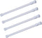 Cupboard Bars Tension Rods, 4 Pack Spring Tensions Rods 11.8-20 Inches Steel Adjustable Tension Curtain Rod Closet Rod Window Rods (White)...