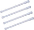 Cupboard Bars Tension Rods, 4 Pack Spring Tensions Rods 11.8-20 Inches Steel Adjustable Tension Curtain Rod Closet Rod Window Rods (White)...