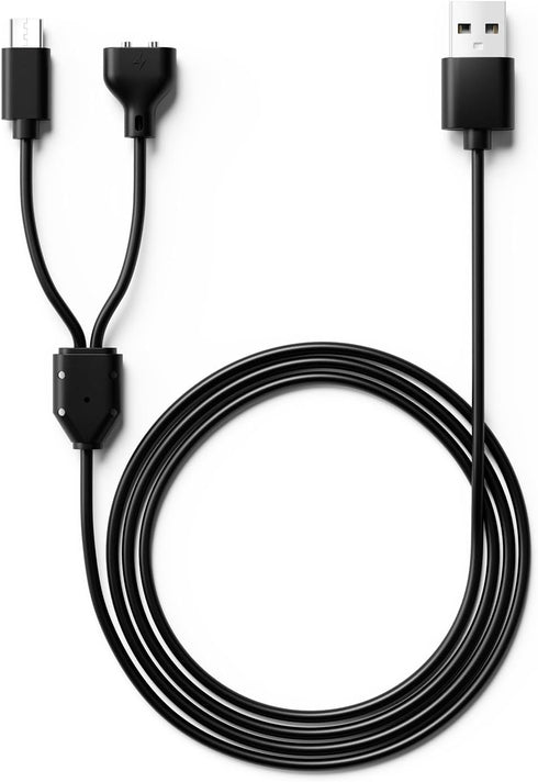 for Delupet Dog Training Collar Charger Replacement, MEROM Power Cable Compatible with Yawpet Dog Shock Collar, 2-in-1 Magnetic Charging and Micro...
