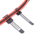 50Pcs 2 Sizes Adjustable Self-Adhesive Nylon Cable Straps Cable Ties Cord Clamp for wire management, Large and Small...