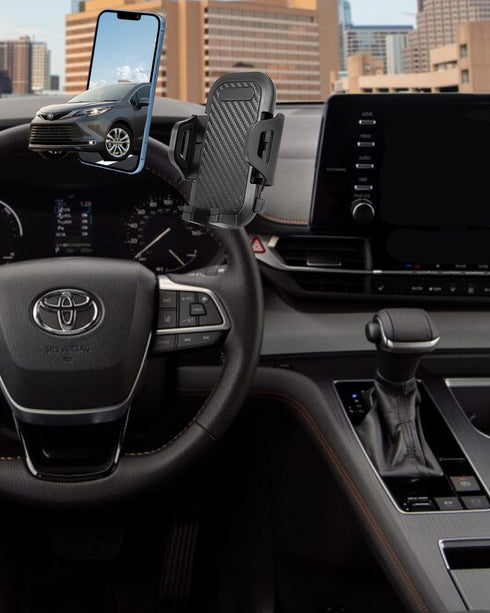 Toyota Sienna Phone Mount for Toyota Sienna 2024 Accessories Custom Fit for 2024 Sienna Phone Holder 2024 2023 2022 2021 Compatible for All Cell P...