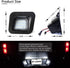 D-Lumina LED License Plate Lights Assembly Clear Lens Compatible with 2003-2018 Dodge Ram 1500 2500 3500 Pickup Truck, Rear Bumper Tag Light 6000K...