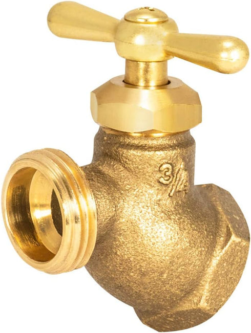 Eastman Female No-Kink Hose Bibb, 3/4 Inch FIP, Brass Plumbing Fitting, 20203...