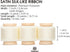 Vitalizart Silk Satin Ribbon 1 Inch x 15 Yard Wooden Spool Cream White Handmade Frayed Ivory Ribbon for Gift Wrapping Baby Shower Wedding Bridal B...