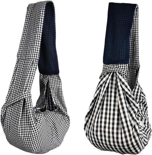 Dog Cat Sling Carrier Adjustable Strap Travel Hands Free Safe Bag Small Puppy Backpack for Outdoor Travel...