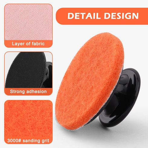 Griddle Cleaning Kit, 7 Scrubber Pads + 1 Handle, Reusable Scouring Pad, Multi-Purpose Scrubber for Pots, Pans, Grills, Ovens, Sinks...