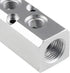 4 Way Pneumatic Manifold Air Distribution Block, G1/2 Supply Port, G1/4-Inch Output Port,Pneumatic Air Compressor Manifold Fitting?Aluminum Alloy?...