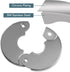 Plumbing Cover Plates, Escutcheon plate, Stainless Split Flange, Hinged Floor and Ceiling Plates for than 21mm Dia Pipe (Fits 1/2 Inch IPS), Chrom...