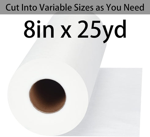Water Soluble Stabilizer for Embroidery Backing & Topping (8 in x 25 yd Roll), Seneme 1.5oz Embroidery Stabilizers - Wash Away Embroidery Stabiliz...