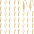 UNICRAFTALE about 50pcs Real 18K Gold Plated Earring Hooks Stainless Steel Earring Hooks with Loop Metal Ear Wires Wide French Earring Hooks for D...