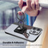 Phone Grip, Phone Ring Holder Finger Kickstand Wireless Charging Friendly, Foldable & Adjustable Double Metal Cell Phone Rings Gripper Stand for i...