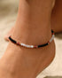 Agate with Evil Eye Anklet Handmade Healing Crystals Beaded Ankle Bracelets for Women Amulet Summer Beach Foot Anklet Jewelry Protection...