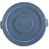 Rubbermaid Commercial BRUTE Trash Can Flat Lid, Round, Gray, 55 Gallon, FG265400GRAY...