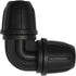 1/4" Drip Irrigation Fittings, 26 Pcs Lock Barbed Elbow Connectors for 1/4 Inch Drip Irrigation Tubing Drip Line 90 Degree Parts with Lock Nut for...