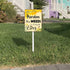 Bee Sign Pardon The Weeds I'm Feeding The Bees Signs Bee Yard Sign with Stakes 8in×12in, Pollinator Garden Sign Bee Decorations,Sturdy Aluminum La...