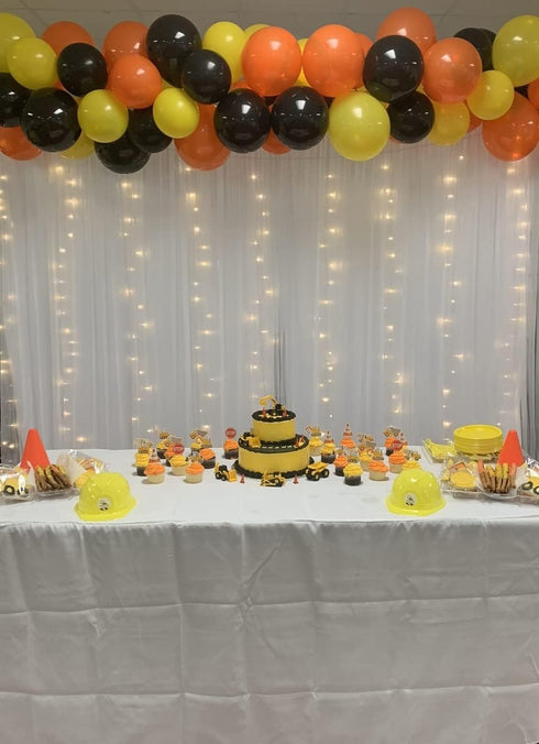 Latex Balloons 60 Pack 12 inches Black,yellow,orange Balloons,Birthday, Wedding, Baby Shower, Party Decoration...