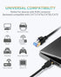 Cat8 Ethernet Cable, High Speed Cat 8 Network Ethernet Patch Internet Cable with Gold Plated RJ45 Connector, Compatible with Cat7 Cat6, Gigabit S/...